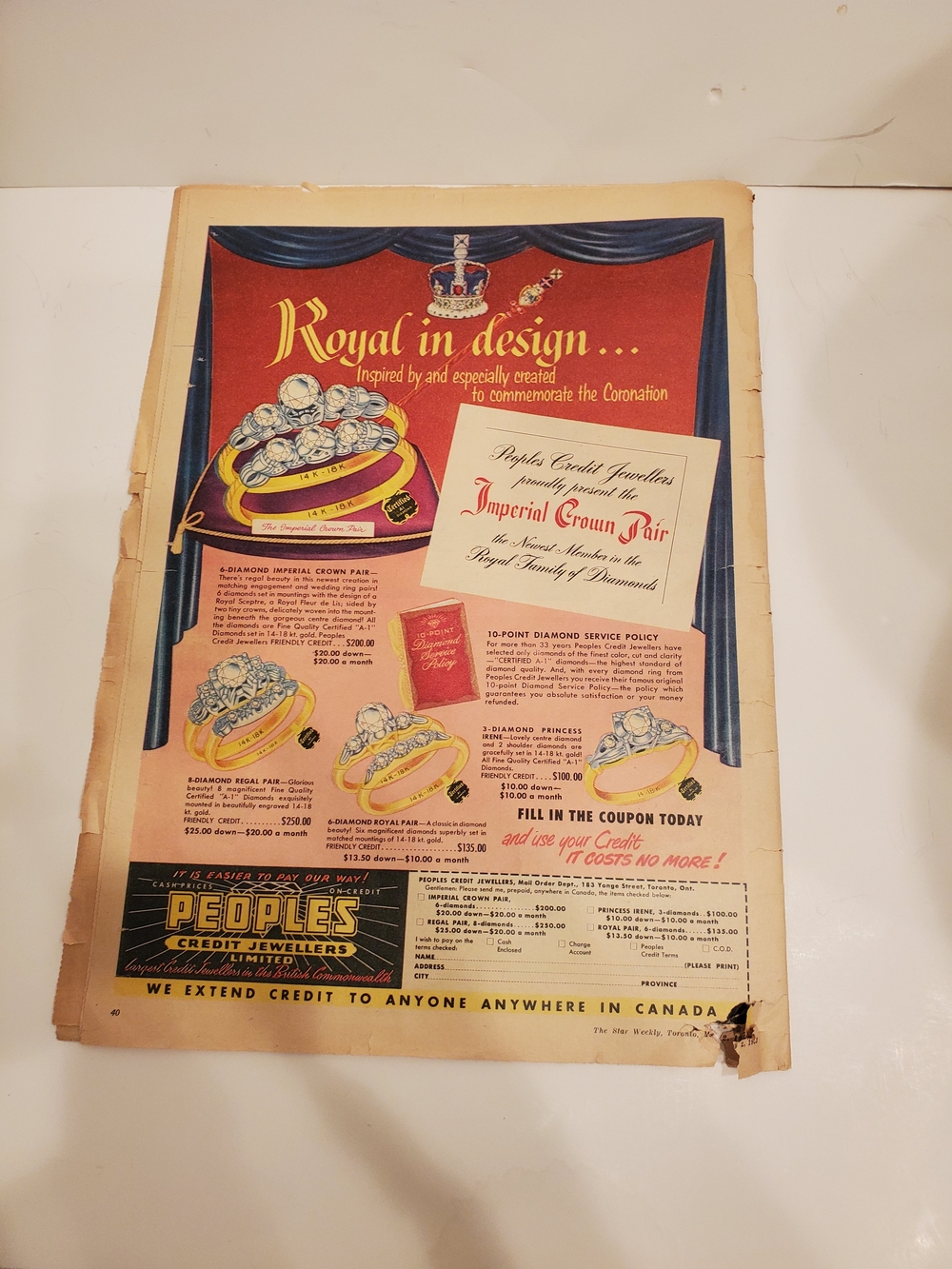 Star Weekly Vintage Newspaper Rare 1953 Cover Featuring Queen in White Gown - Picture 5 of 9